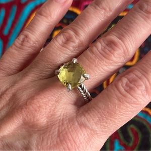 DAVID YURMAN
11mm Yellow Citrine And Diamond Chatelaine Ring